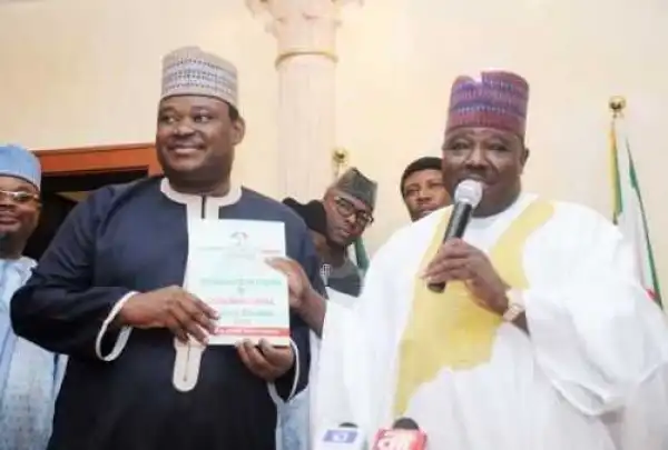 Billionaire Jimoh Ibrahim Meets PDP Chairman Sheriff (Photo)